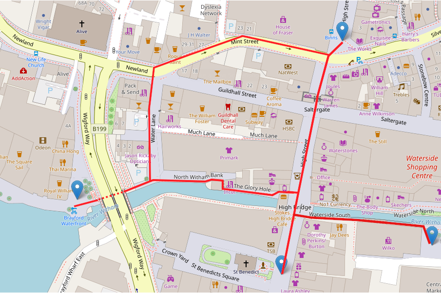 Downhill Including City Square